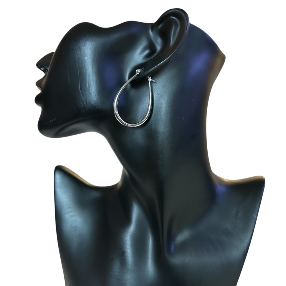 Elegant Silver Hoop Earrings